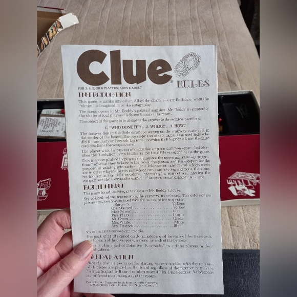 1972 Parker board game Clue - Picture 6 of 8